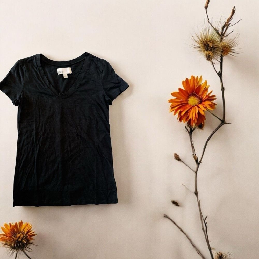 Aviso Nordstrom Rack Black Basic T Shirt Women's Size‎ XS